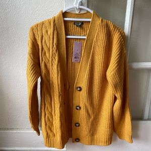 Wild Fable Yellow/ Gold Cardigan, Size Small